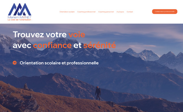 Meriem Monet: Création site internet