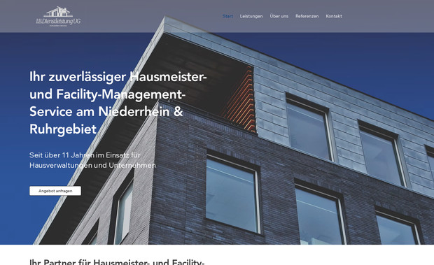 Haus Und Immobilien: Für Haus und Immobilien haben wir eine moderne Website entwickelt, die das Unternehmen als zuverlässigen Partner für Hausmeister- und Immobilienservices präsentiert. Ziel war es, die vielfältigen Leistungen – von Objektbetreuung über Reparaturen bis hin zu Pflegearbeiten – übersichtlich darzustellen und potenziellen Kunden einen schnellen Überblick zu ermöglichen.
Das Design ist klar, seriös und gleichzeitig modern gehalten, um Vertrauen zu schaffen und Professionalität zu vermitteln. Durch die technische Umsetzung im responsiven Design ist die Seite auf allen Endgeräten optimal nutzbar und unterstützt das Unternehmen dabei, online besser sichtbar zu werden.