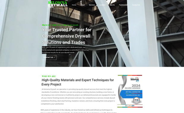 Kelowna Drywall: High-Quality Materials and Expert Techniques for Every Project
At Kelowna Drywall, we specialize in providing top-quality drywall services that meet the highest standards of excellence. Whether you are renovating an existing structure, building a new home, or developing a new commercial or multifamily project, our skilled professionals are equipped to handle all your interior finishing needs with precision and care. Our comprehensive services include drywall installation/finishing, steel stud framing, insulation, texture, and more, ensuring that every project is completed to your satisfaction.