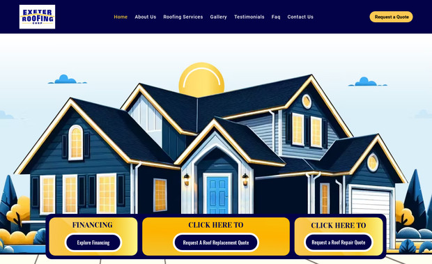 Roofing Company : wanted to update their site to make it more professional. 