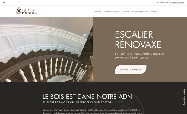 Rénovaxe G-A: Conception web + Référencement + Création de contenu