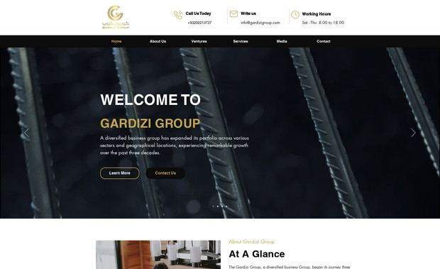 Gardizi Group : have done with.
01: Logo design.
02: Complete and sleek website design.
03: A brand new design.
04: Added booking app. Contact forms etc.
05:Images as per them of website.
06:Videos as per theme of website.
17: very unique design.
18:Responsive design.
