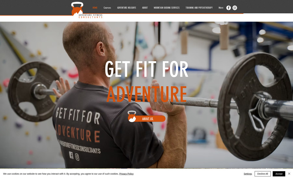 Adventure Fitness Consultants: Web design, SEO
