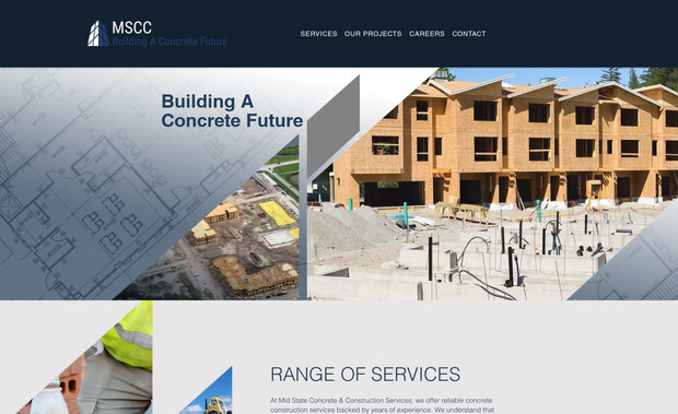 MSCC: Custom Website / mobile Site with custom business card and truck decals design. 