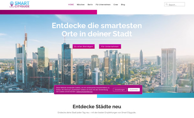Smart Cityguide: Webdesign und Marketing