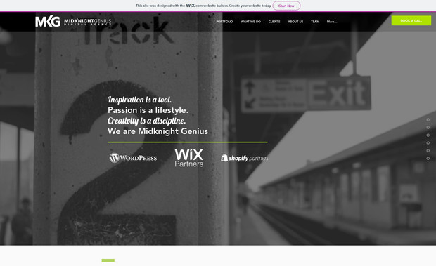 Midknight Genius: We are creators. We are designers. We are technologists, futurists, builders, doers.

​

We are all those things and more. The list would go on and on if we continued, so let me keep it brief.

​

We are a brand consultant and digital agency, meaning if you have a product or service you want people to know about, we find the path to success. We’re your guides to a shifting landscape of all things digital. If that means building a website, hunting for a new audience, or starting a social media campaign, we’re the people who can get it done.