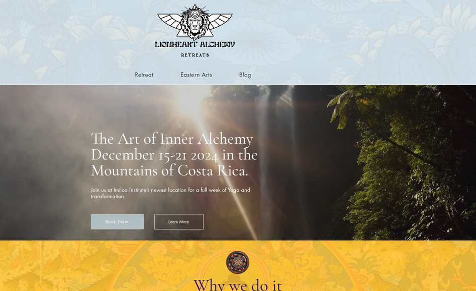 Lion Heart Alchemy : Full Website Design
