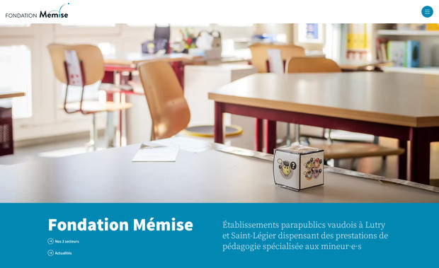 Fondation Memise: Réalisation du logo, du site internet et optimisation SEO.