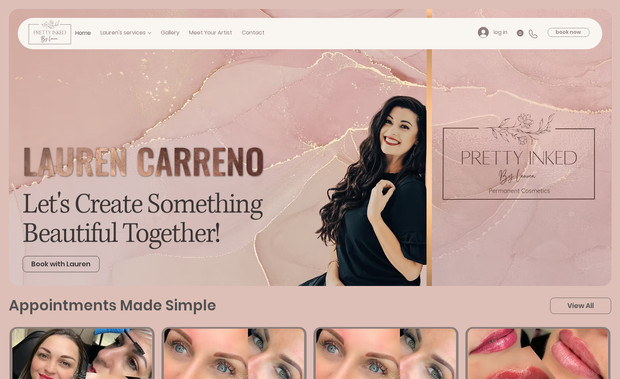 Pretty Inked by Lauren: Pretty Inked by Lauren — Custom Wix Website Design

I designed and developed a fully responsive, modern website for Pretty Inked by Lauren, a professional tattoo artist and creative entrepreneur. This custom Wix build was crafted to reflect Lauren’s unique artistic style and enhance her online presence, while delivering a seamless user experience across devices.

Key highlights of the project:

Custom Visual Identity: I translated Lauren’s brand into a bold and visually engaging website that communicates her tattoo artistry and creative sensibilities.

Responsive Design: Built with mobile-first responsiveness to ensure smooth navigation and clear presentation of her work on all screen sizes.

Portfolio Showcase: Designed and organized a gallery that beautifully displays Lauren’s tattoo work — making it easy for visitors to explore styles and past projects.

Service Information: Structured clear, user-friendly sections detailing services offered, pricing, and booking information to help convert site visitors into clients.

Contact & Booking Integration: Included an intuitive contact form and appointment request section to streamline client inquiries and bookings.

SEO Fundamentals: Implemented on-page SEO best practices — including optimized page titles, meta descriptions, and clean site structure — to help improve search visibility.

The result is a professional, aesthetic, and functional website that elevates Pretty Inked by Lauren’s digital brand and supports her business goals.
