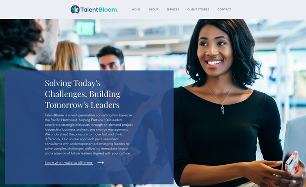 TalentBloom: Messaging and new website for a Seattle-based Management Consulting firm