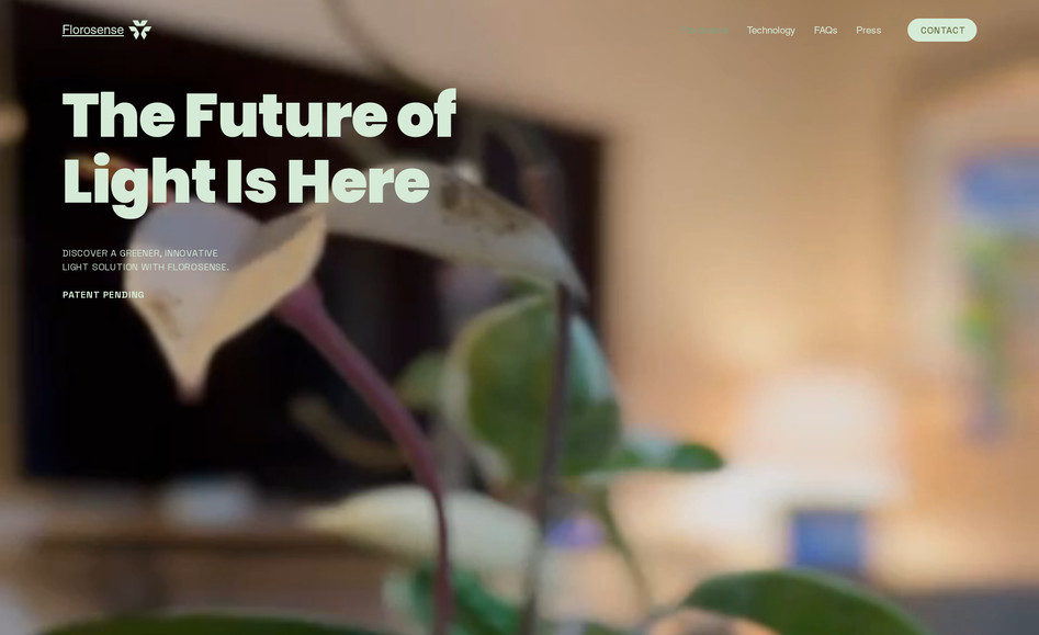 Florosense: Complete redesign and advanced website.