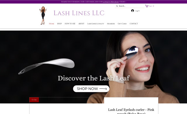 Lash Leaf : eCommerce shop & private members area