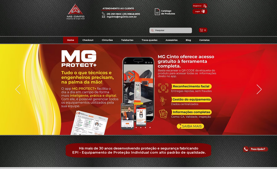 MG Cinto - EPI: Programação de funcionalidades avançadas