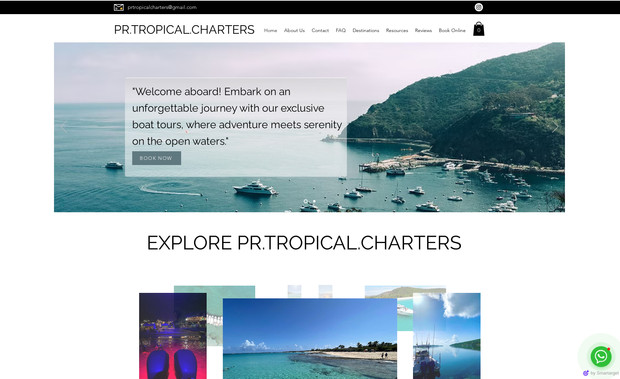 Prtropicalcharters: Design Website