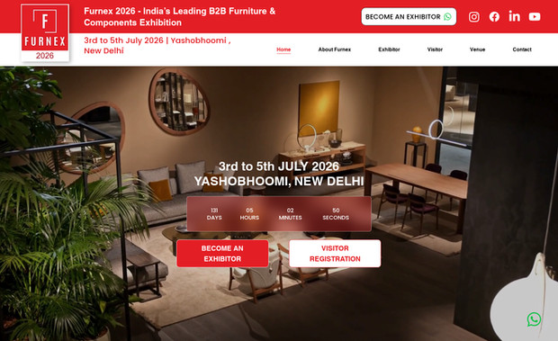 Furnex Expo: Furnex Expo is a dedicated B2B platform created to connect the complete furniture ecosystem on a single business-driven stage. The website presents India’s premier furniture and furniture components exhibition that brings together manufacturers, suppliers, brands, technology providers, and trade buyers from across the country and international markets. Designed exclusively for industry professionals, Furnex Expo focuses on enabling meaningful business interactions, strategic partnerships, and sourcing opportunities within the furniture and interiors sector