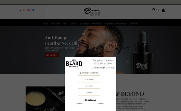 Beards & Beyond: Beards & Beyond, born from my creative vision and technical expertise, is a website I meticulously crafted from scratch. It seamlessly blends style and functionality, empowering the modern gentleman with a digital platform that celebrates the art of grooming.