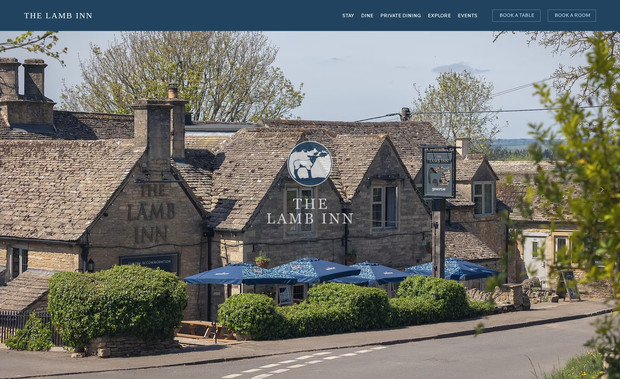 The Lamb Inn: The client had some beautiful photography taken and this was the driver for the clean design that matches the decor of the pub and inn. As with all our websites, the client has total control over the content, e.g. editing the menus when required.