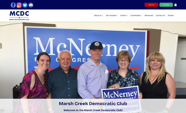 Marsh Creek Dems: The Marsh Creek Democratic Club website was built using Wix Studio and designed for flexibility, accessibility, and ease of use. Most content sections are powered by the Wix CMS (Content Management System), allowing website managers to easily update events, announcements, committee information, and resources without needing advanced technical skills. The site supports dynamic content, integrates with Square for payments, and reflects the club’s commitment to community engagement and progressive values.
