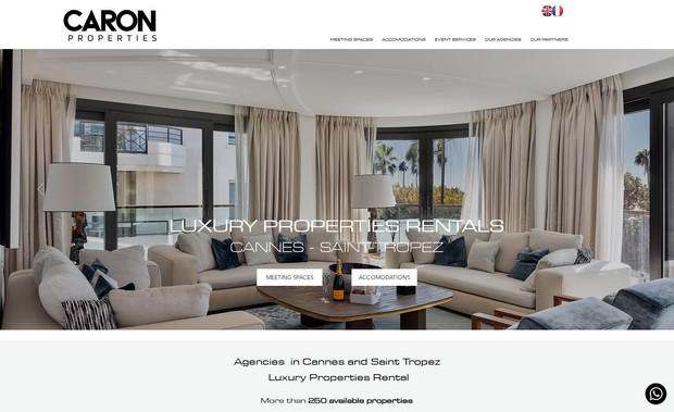 Cannes location: Refonte complète d'un site de locations de propriétés de luxe à Cannes