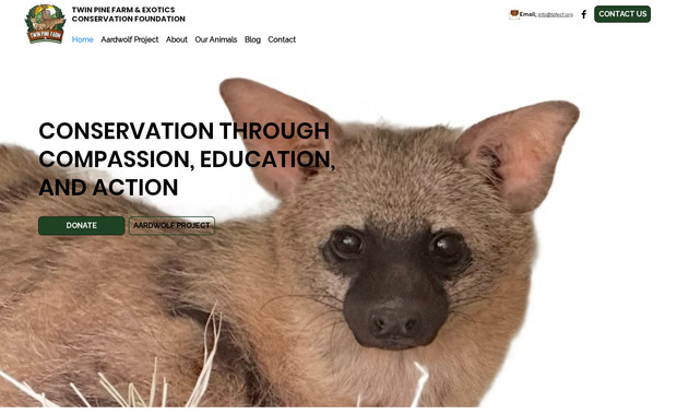 TPFECF: Twin Pine was a redesign project.  The founders wanted a site where they could display their work and how they help in the conservation of wildlife.