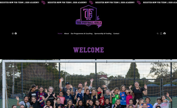The Football Girls: The Football Girls needed an eCommerce and Booking system for their Football Club.