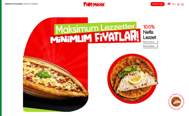 Pide Maxx®: PideMaxx® adlı restoranın internet sitesi tasarımı ve performans optimizasyonu RATHBONE Digital® tarafından gururla yapıldı.