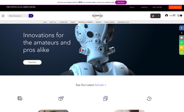 Sunmosa: Ecommerse build