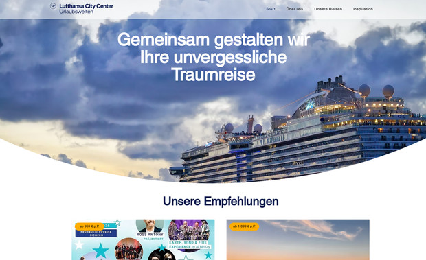 Lufthansa City Center Urlaubswelten: In Nordenham, direkt am Marktplatz, begrüßen wir Sie herzlich in unserem Büro. Mit unserem erfahrenen Team bieten wir Ihnen eine persönliche Beratung, die keine Wünsche offen lässt. Sie können uns aber auch ganz bequem von Zuhause aus über unsere Online-Beratung erreichen – für eine Reiseplanung, die zu Ihrem Leben passt.