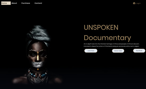 Unspoken: Complete design of the documentary Unspoken's website. Built on EditorX this features the best of what the platform can offer.  