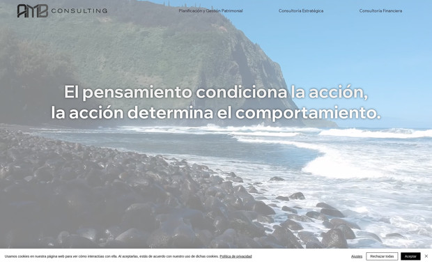 AMB Consulting: Diseño web corporativo de Consultoría Financiera