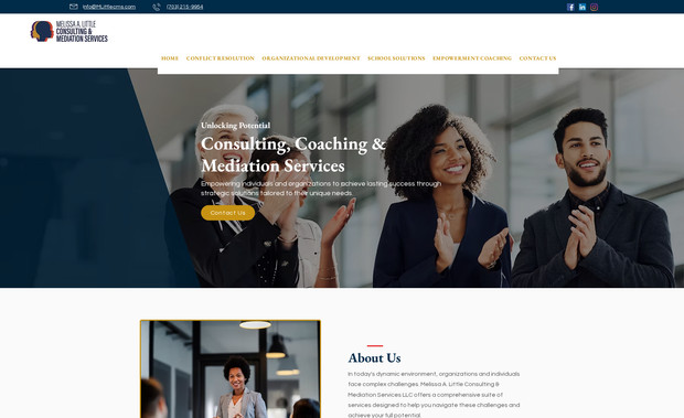 Melissa A. Little : This is a website developed by me. The client wanted a redesign of the website 