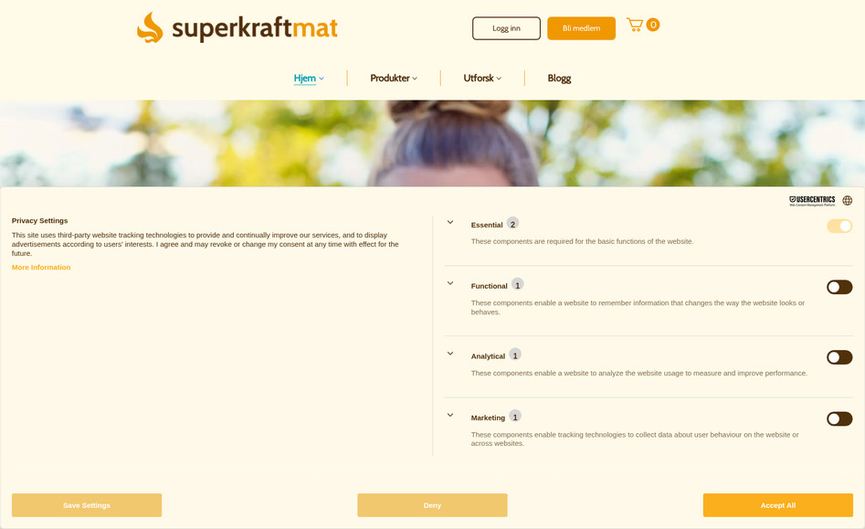 Urkraftmat.no: For Urkrkaftmat we developed a new website including e-commerce solutions, forms, blog, and SEO.