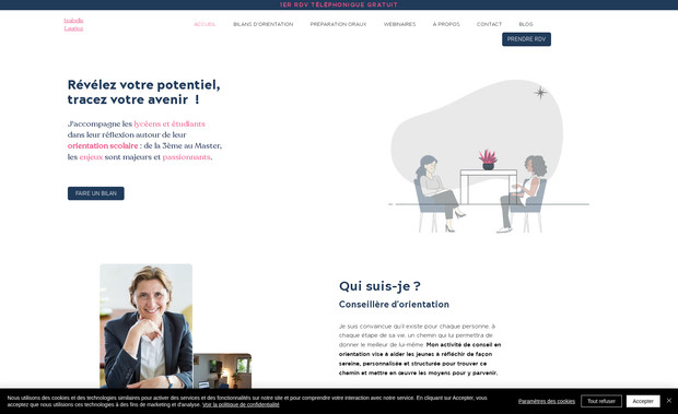 IsabelleLaurioz: Projet de refonte de site avec référencement SEO