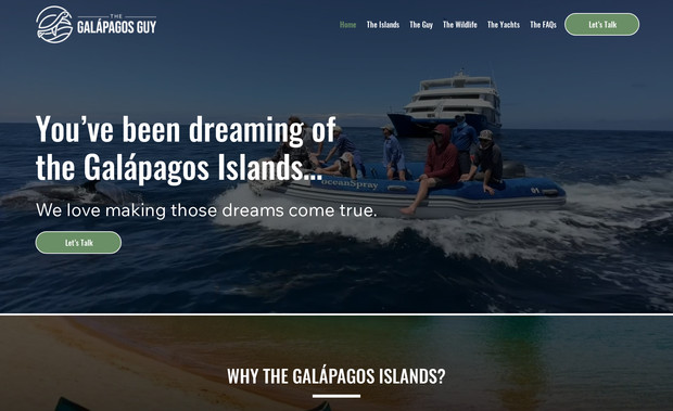 Galapagos Guy: Full website design