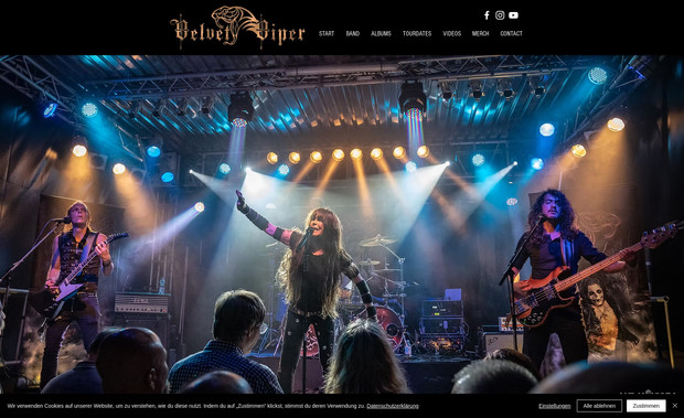 Velvet Viper: Design Konzeption und Umsetzung der Webseite.