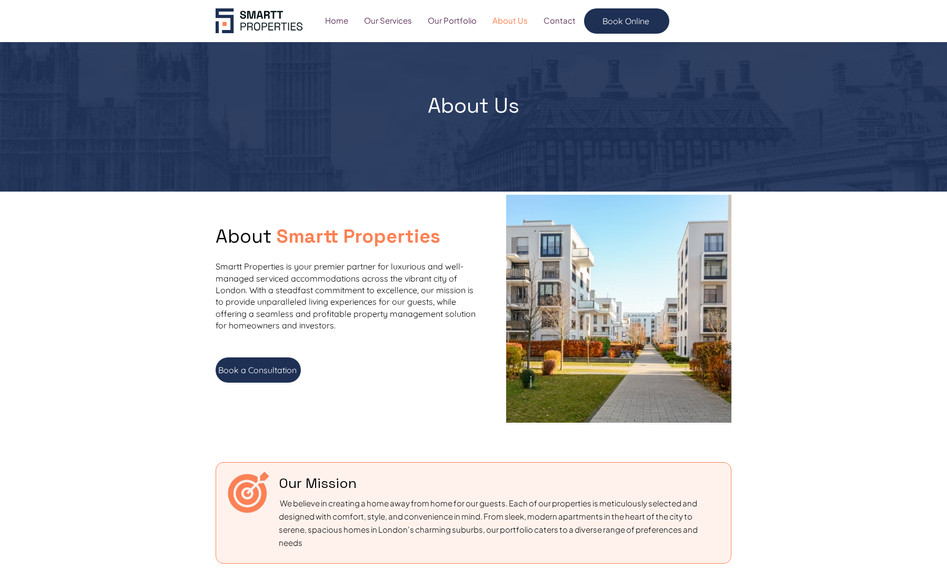 Smartt Properties: In this project, I fixed responsive issues across different screen sizes and optimized the website's speed. 