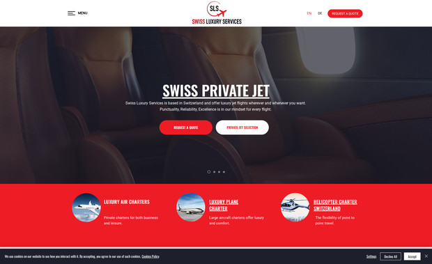 Swiss Luxury Service: complete website creation from scratch