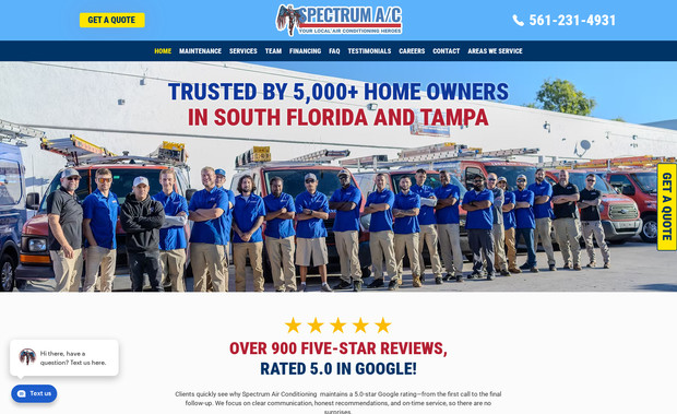 Large Air Conditioning HVAC Company: Website and SEO to reflect their cool superhero branding :)