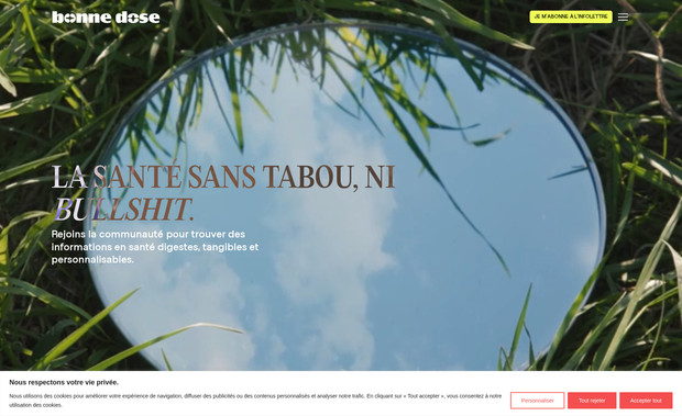Bonne Dose: Bonne Dose is a personal project of Karine where she wanted CMS, modern layouts, and attractive animations in Wix Studio. The website is fully responsive and using only Wix Studio native features.