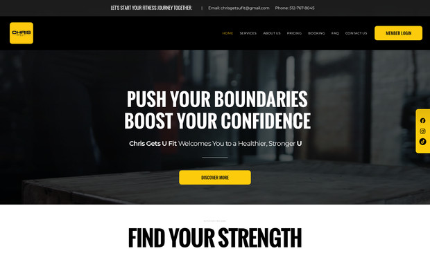 Chris Gets U Fit: Company Overview & Project Brief

Chris Gets U Fit is a premier fitness brand offering personal training, group classes, and TLC recovery sessions to help clients achieve peak performance. To enhance their digital presence and client experience, Chris enlisted H2EG Solutions to develop a custom web solution.

The redesign focused on intuitive navigation, engaging service pages, and streamlined booking, making it easier for clients to explore offerings and sign up for sessions. We also integrated an e-commerce shop featuring branded merchandise, providing an additional revenue stream. With SEO optimization and mobile responsiveness, the new website ensures a seamless experience across all devices, positioning Chris Gets U Fit for continued growth and client engagement.