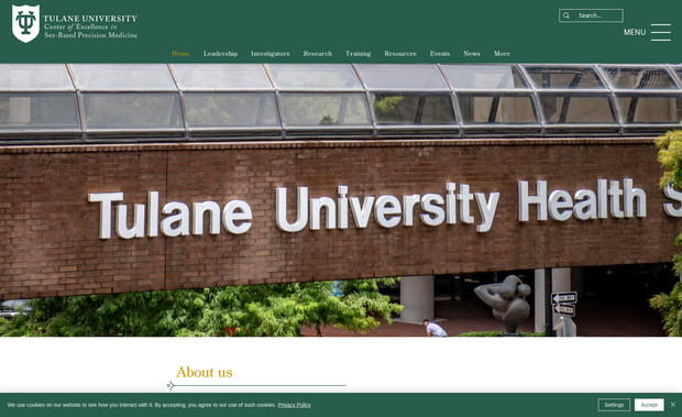 TCESBM - TULANE UNIVERSITY NEW ORLEANS  Tulane Center of Excellence in Sex-Based  Biology & Medicine: ERSTELLUNG VON:
Logo TCESBM - Webdesign -Event Booking - Newsblog