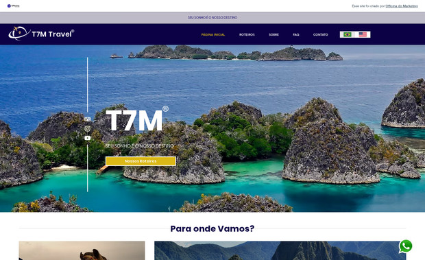 T7Mtravel: Redesign total do site