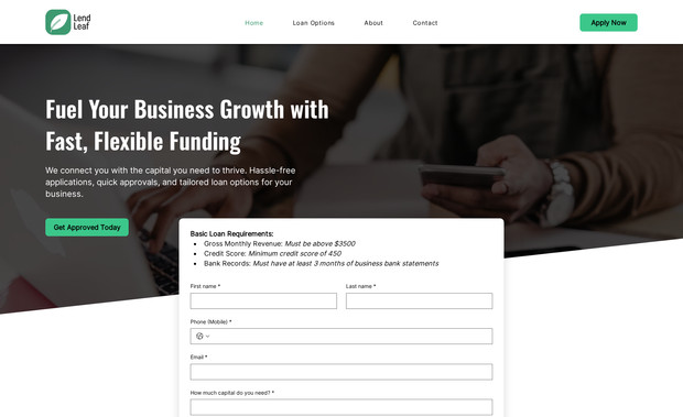 Lend Leaf: undefined