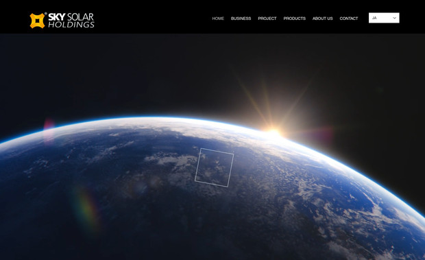 Sky Solar Holdings: WEB design