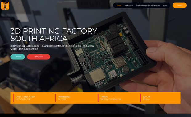 3D Printing Factory: We built the full Brand. Logo / Website and Social Media
