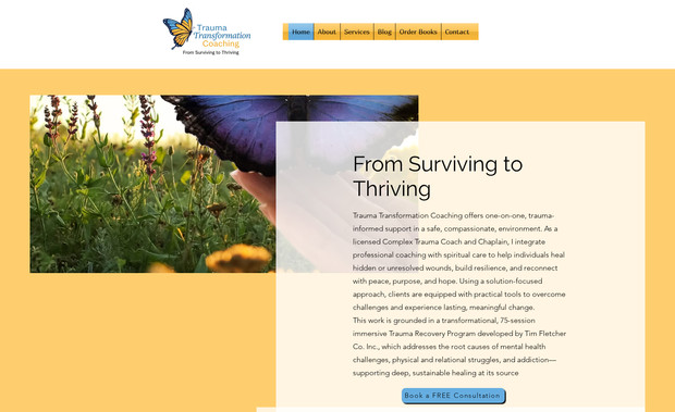 Trauma Transformation Coaching: This project outlines the scope for designing and developing a custom, professional website for a complex trauma coaching practice. Key features include a custom, sensitive, and responsive design focused on user experience; advanced SEO implementation with thorough keyword research and on-page optimization; an integrated blog platform with dedicated SEO settings for content and traffic growth; and seamless e-commerce integration to link directly to the coach's books on Amazon.