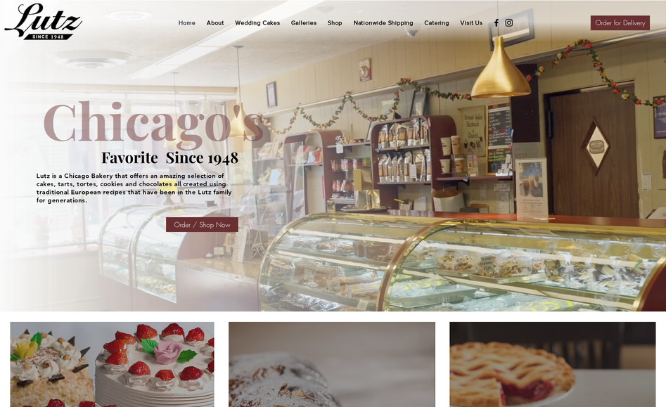 Lutz Chicago Bakery: Advanced Web Design