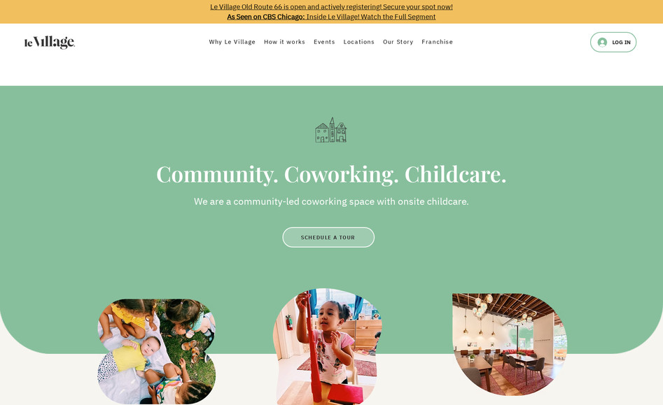 Le Village Cowork: Complete website re-design and SEO optimization project.