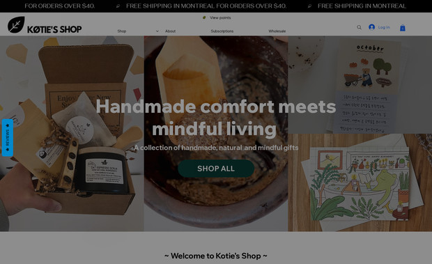 Koties Shop: Advanced Interactive E-commerce with full store set-up and check-out functions. Design is animated and eye-catching and template is easily changble to display new collections, products, holiday purchases and promotions.