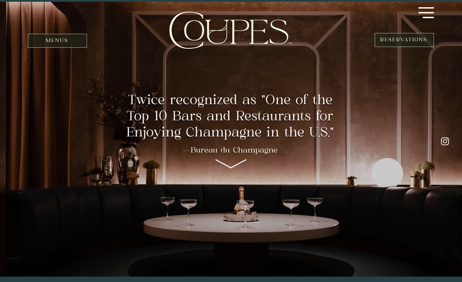 Coupes: Full website redesign to make the site mor modern, responsive, and upscale. 